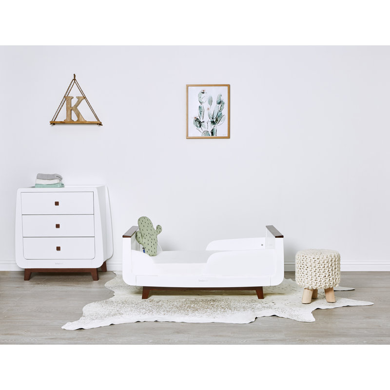 Toddler Rails, White/Dark Brown