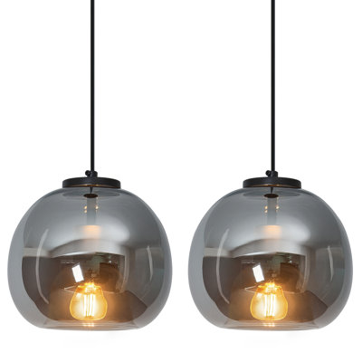 Luminaire suspendu en verre pour îlot de cuisine Figen