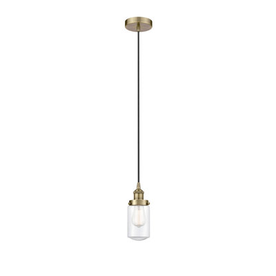 Luminaire suspendu cylindrique à 1 lumière Saroyan