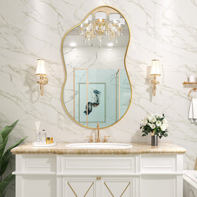 Cloud Shaped Metal Wall Mirror
