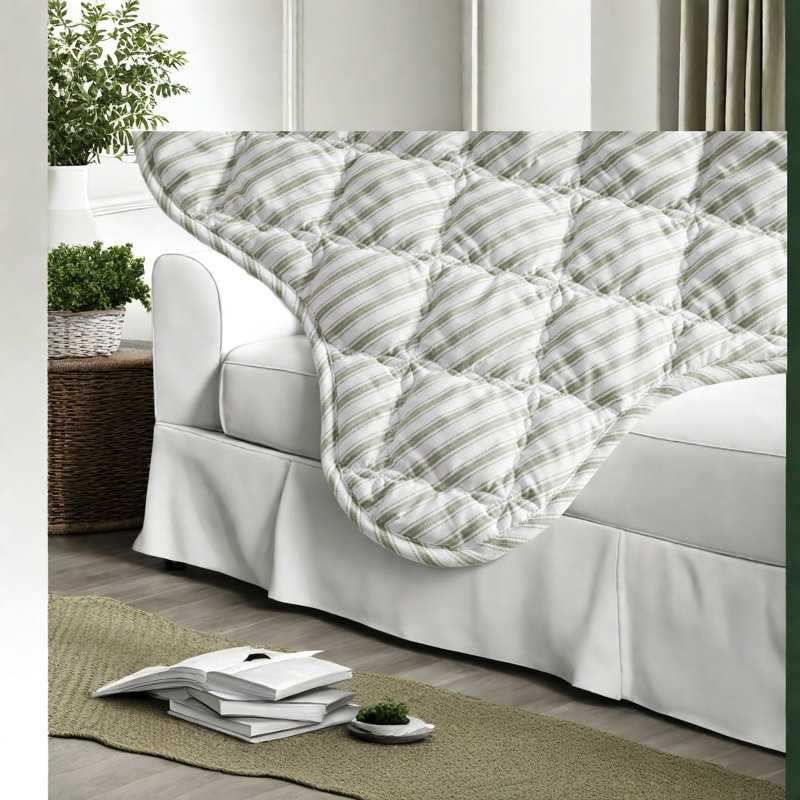 Ensemble de literie réversible, lit double en polyester doux, courtepointe Farmhouse Home