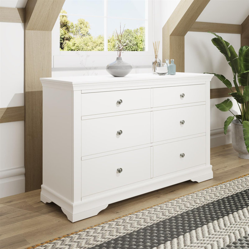 125cm W 6 - Drawer Chest of Drawers