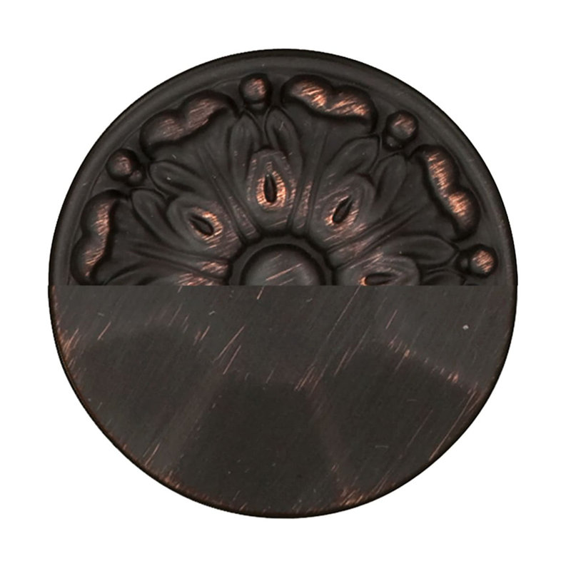 Ensemble de 2 charnières de porte d'armoire (ensemble de 2) à fixation en surface à recouvrement variable, cadre frontal encastré de 3/8 po - Bronze rétro