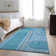 Premium Machine Washable Cerrito AMF532 Teal Rug