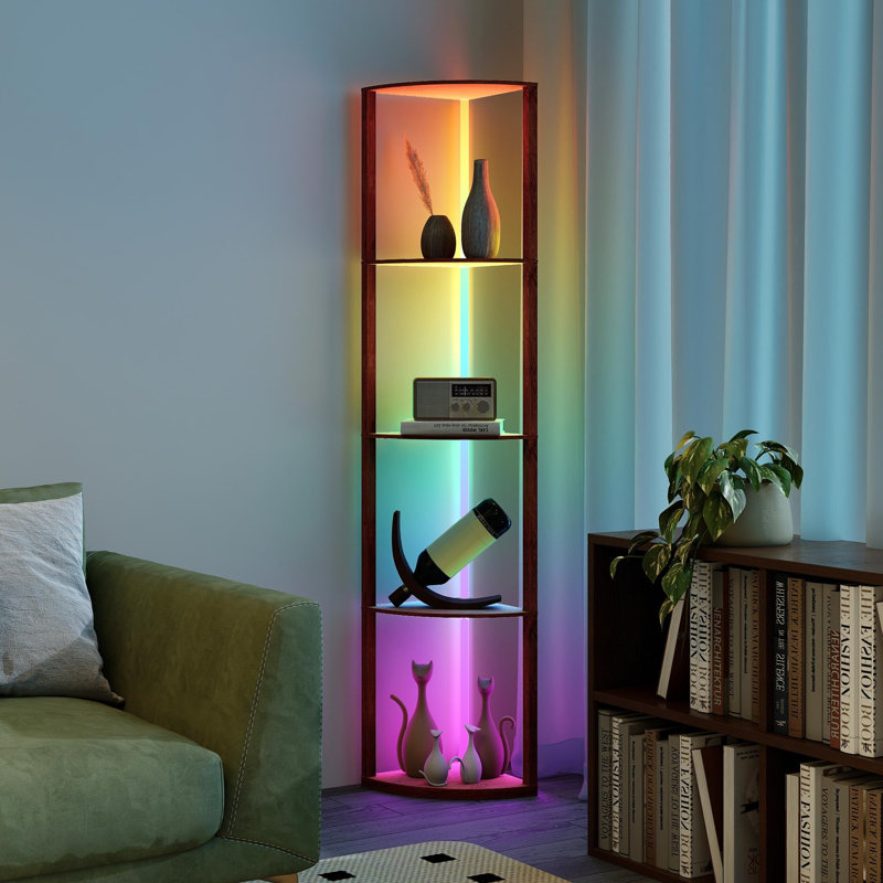 162.99cm H Standard Bookcase, (4 Shelves) 163cm. H x 42cm. W x 30cm. D