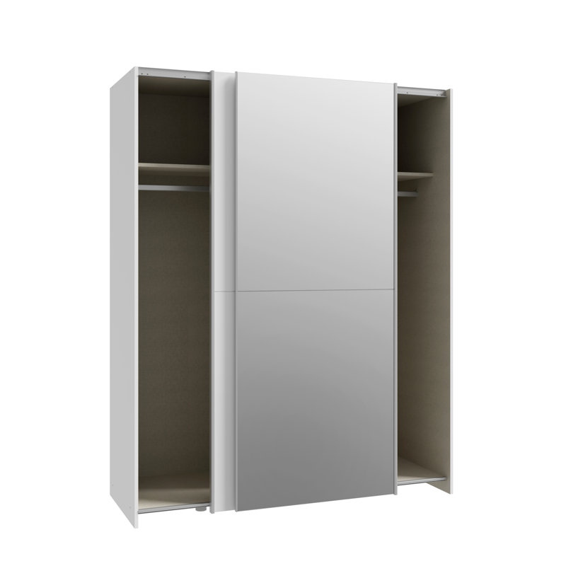 Nandor Sliding-Door Wardrobe , 190cm H x 150cm W x 61cm D