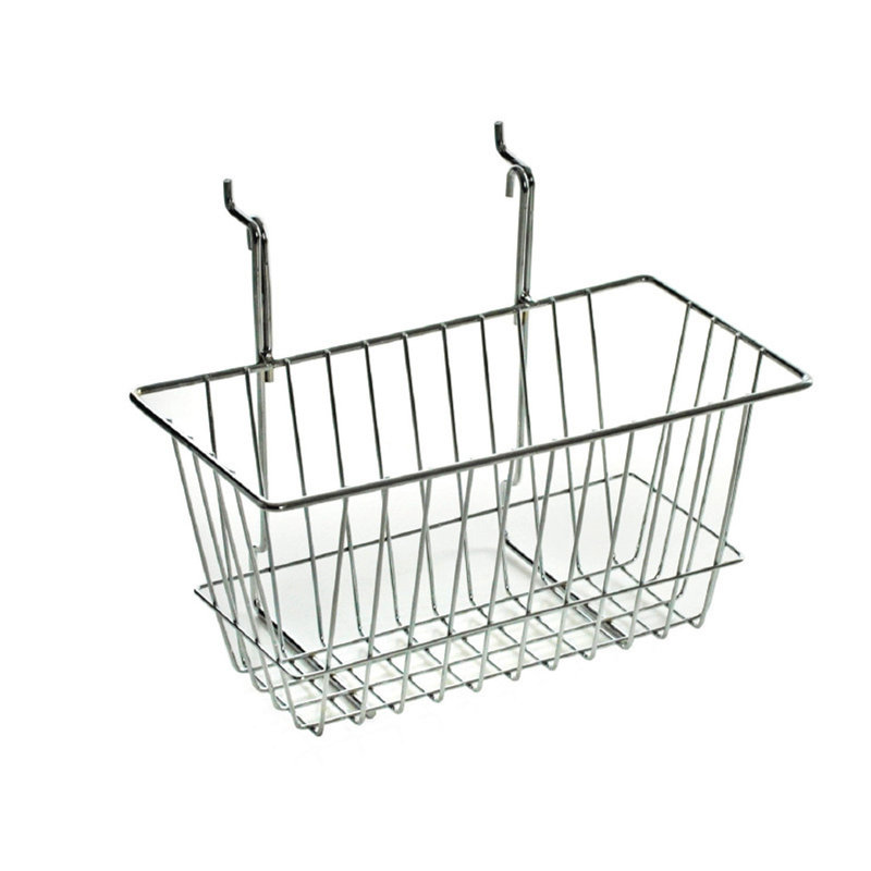 6.25"H Chrome Wire Basket, 2-Pack