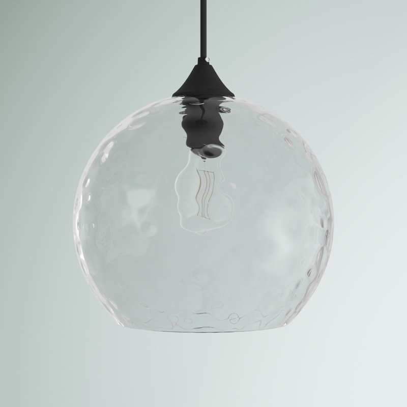 Luminaire suspendu sphère réglable Douthit, H 12,2 po x l 11,8 po x P 11,8 po