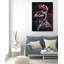 Flamant rose élégant sur toile-800065681