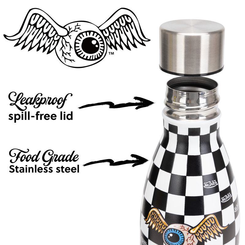 Bouteille en acier inoxydable Von Dutch, White