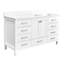 Meuble-lavabo autoportant 60 po avec lavabo simple 60 po blanc facile à installer pour une rénovation quotidienne de qualité