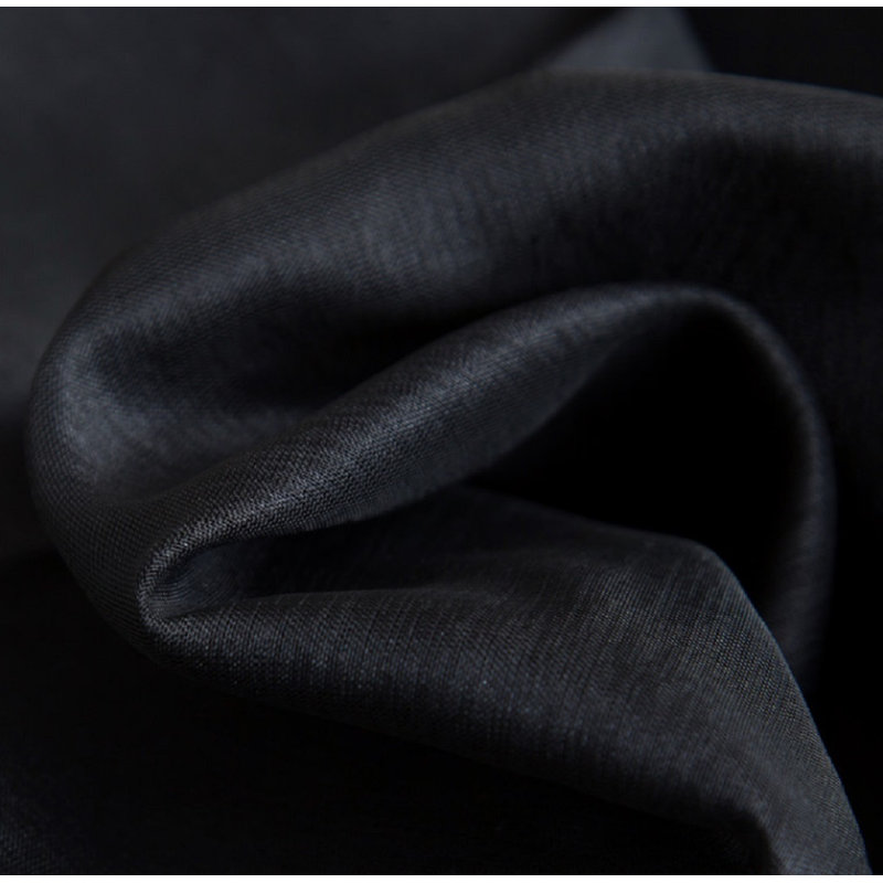 Carmille Semi-Sheer Grommet Curtain Panels, 54" W x 84" L, Black