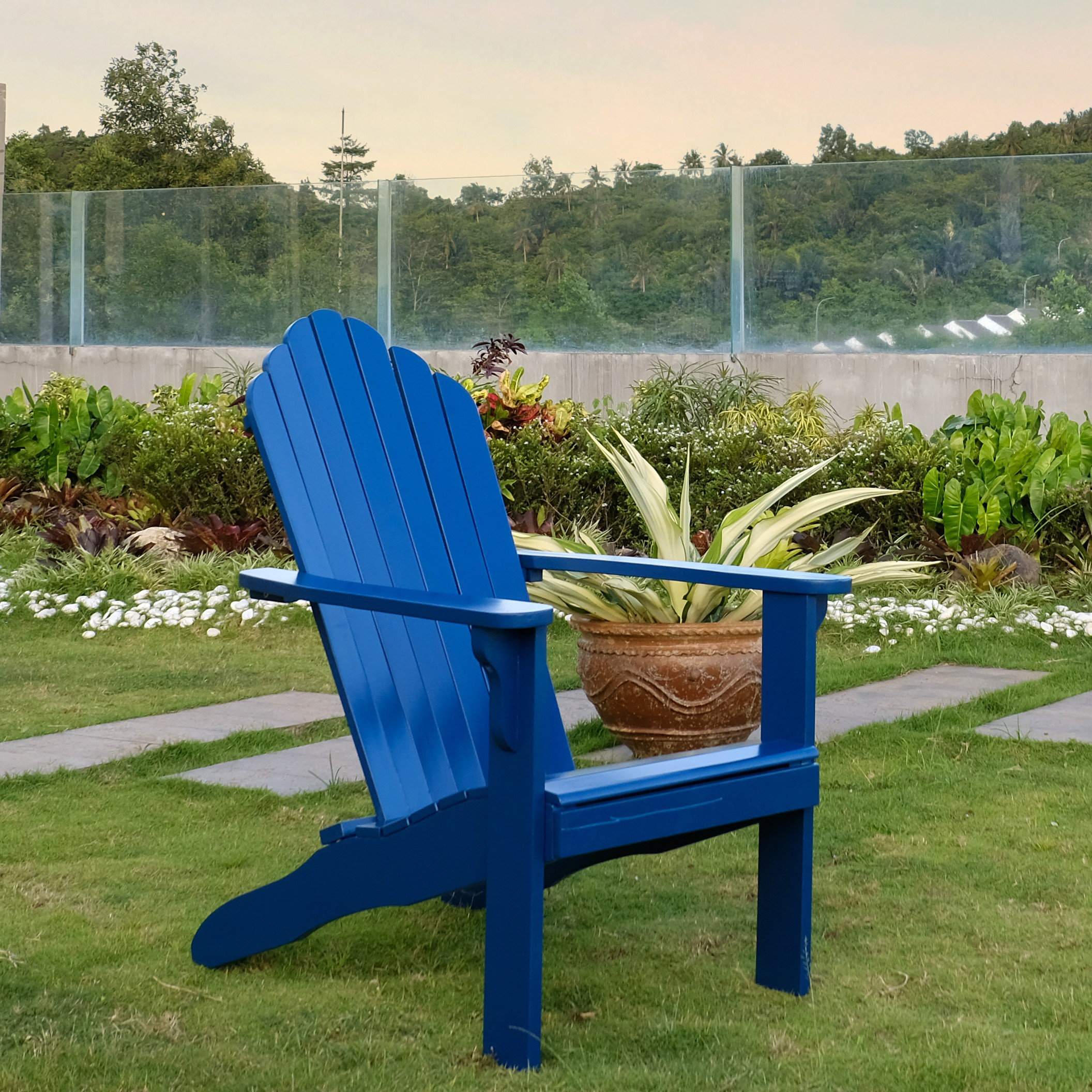 Highland Dunes Leydy Solid Wood Adirondack Chair Wayfair