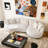 125" Modern Curved Sectional Sofa Couch With Chaise, Upholstery Boucle Sofa Couch With Pillows,Sectional Boucle Fabric Couch For Living Room-1466378033-1475136475