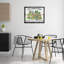  "Garden Market Bistro", art mural flottant avec toile flottante brune par Creatif Belle-452373422-452373423