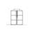 34" Walk-In Shower Screen Door For - Black Aluminum Clear Tempered Glass All Hardwares Supplied , 0.2" Strong Support Bar To Wall Installation Needed