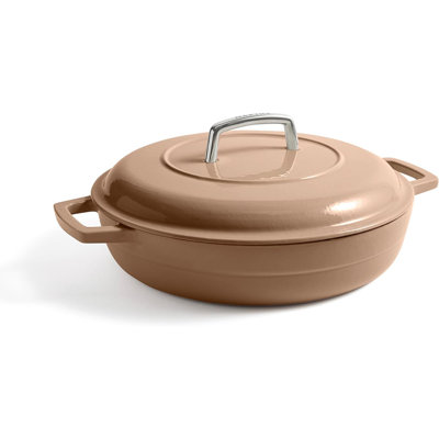 Martha by Martha Stewart 3.5 QT Enameled Cast Iron Braiser w/Lid