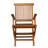 Folding Teak Patio Dining Armchairs Includes 2