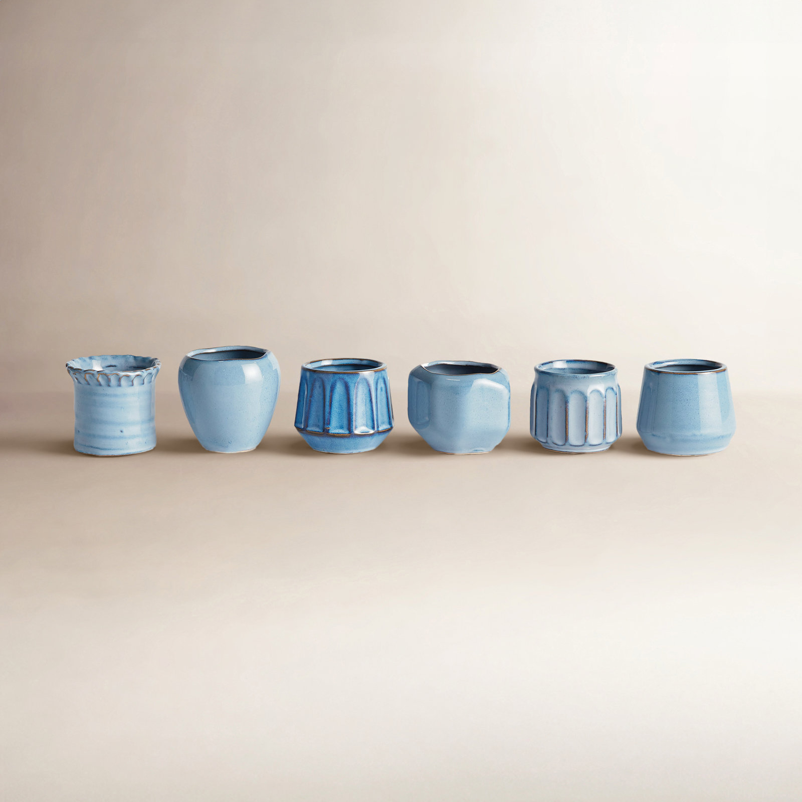 9" Pot Planter, Blue