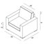 Fauteuil club avec coussin Buckholtz-304604613