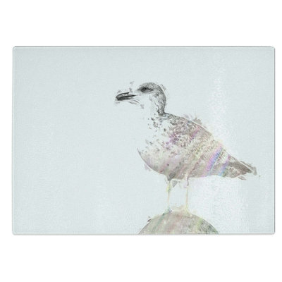 Tempered Glass Seagull Bird Chopping Board
