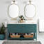60" Robertson Double Bathroom Vanity Set with Rectangular Undermount Sinks-49568505-75247369-75247372