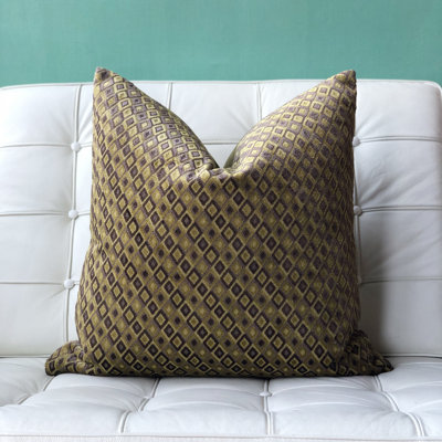 Jager Geometric Velvet Reversible Throw Pillow