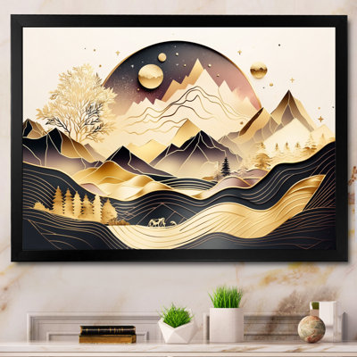 Frangos " Gold Metallic Beach View IV "