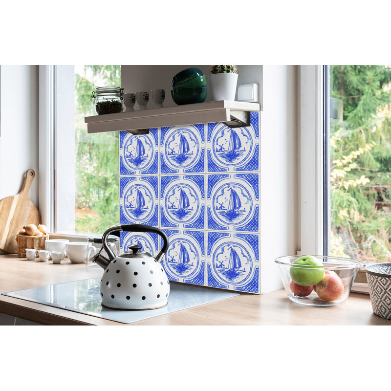 Khyana 30cm W x 30cm L Vinyl Peel and Stick Field Tile