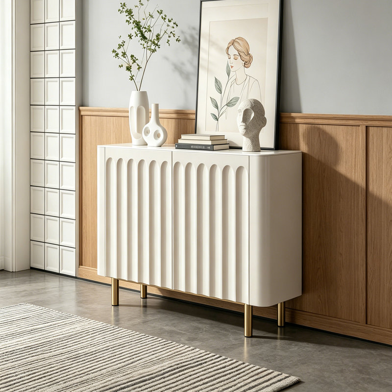 Buffet décoratif Modern Luxury, H 90 cm x l 90 cm x P 35 cm
