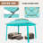11 Ft. W x 11 Ft. D Pop Up Canopy Patio Gazebo with Mesh Wall-113606269