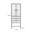 Black + Bronze Solid Wood + Iron + Tempered Glass Display Cases