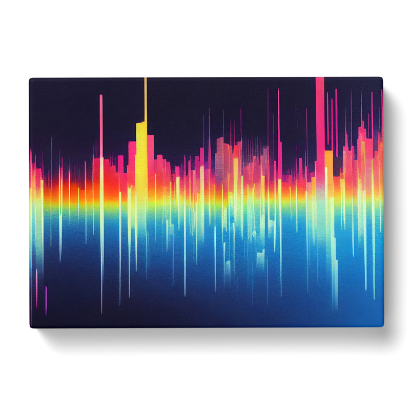 Electronic Audio Sound Bar Vol.1 Abstract - Wrapped Canvas, 50cm H x 76cm W x 3cm D