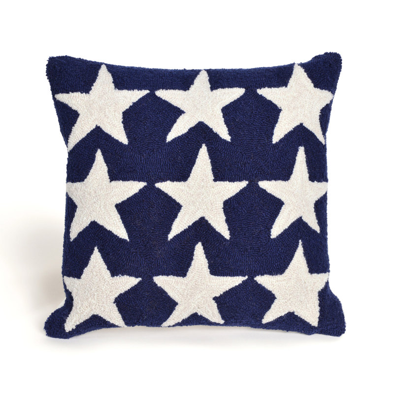 Frontporch Outdoor Square Pillow Cover & Insert, Blue