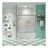 Bathtub Bypass shower door, sliding door, with 1/4" tempered glass and 56"-60"x58"-112318682