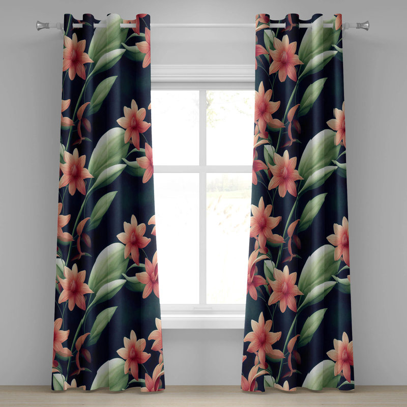 Eskel Semi Sheer Sliding Panel Pair