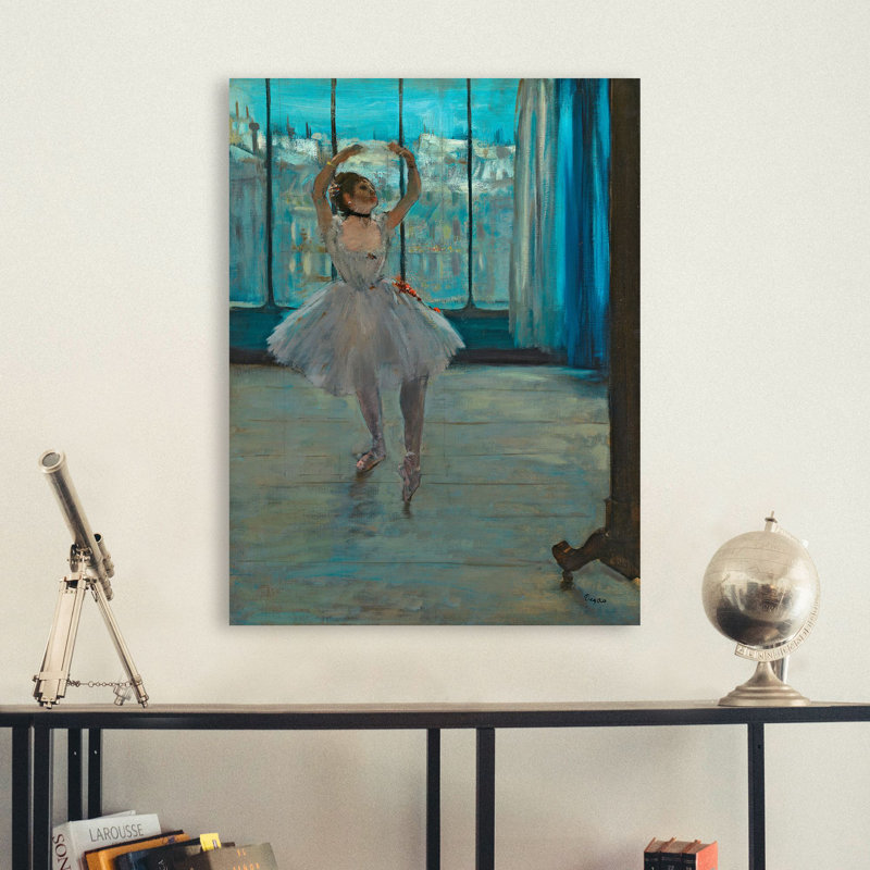 Dancer Posing by Edgar Degas - Wrapped Canvas Print, 80cm H x 60cm W x 4cm D
