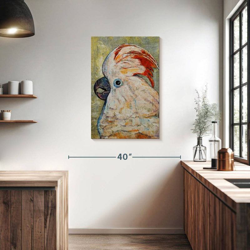 Brampt Moluccan Cockatoo, 36" H x 24" W
