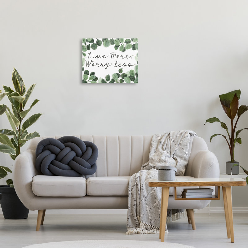 Art mural sur toile «Love More Wayez Less» par Arrolynn Weiderhold, H 16 po x l 20 po