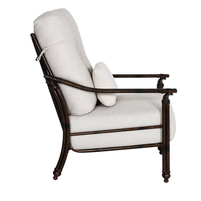 Coco Cushioned Lounge Chair w/One Accent Pillow