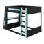 Lit superposé en bois avec bureau-1561884757