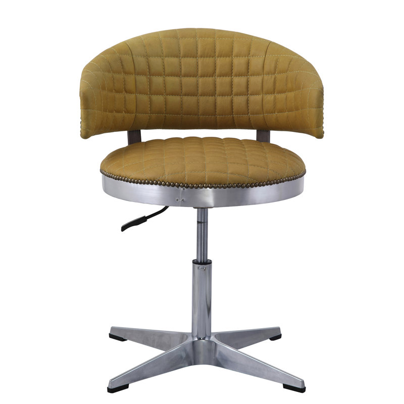 Tabouret ergonomique en cuir Curmeric