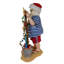  Figurine de Noël Fabrique à piles, Père Noël plage avec enseigne lumineuse, 10,5 po