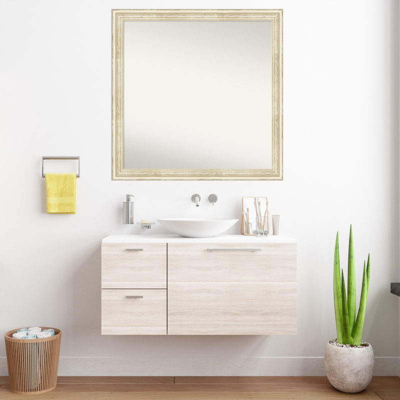 Miroir mural pour salle de bain Country, H 36,5 po x l 36,5 po, Carré