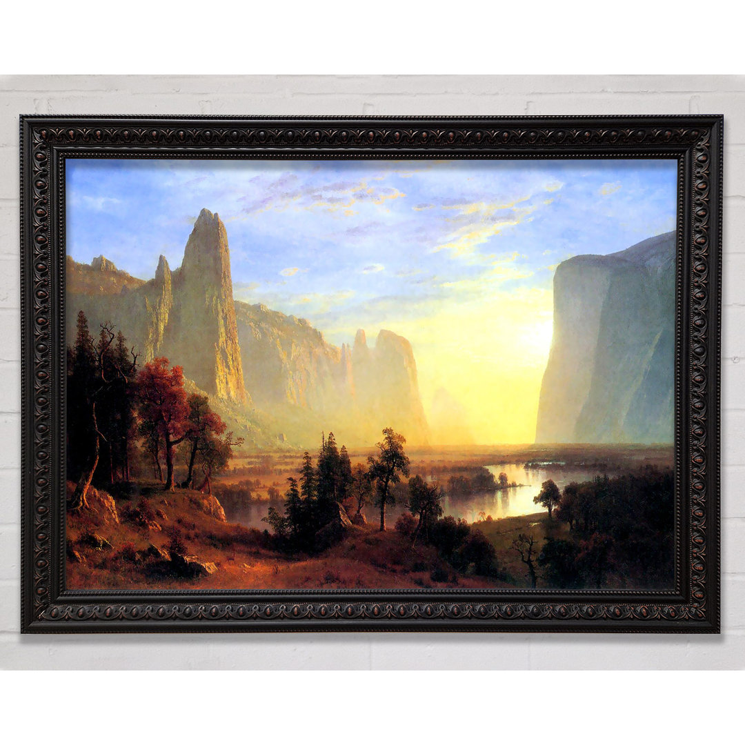 Yosemite Valley von Albert Bierstadt - Einzelner Bilderrahmen Druck