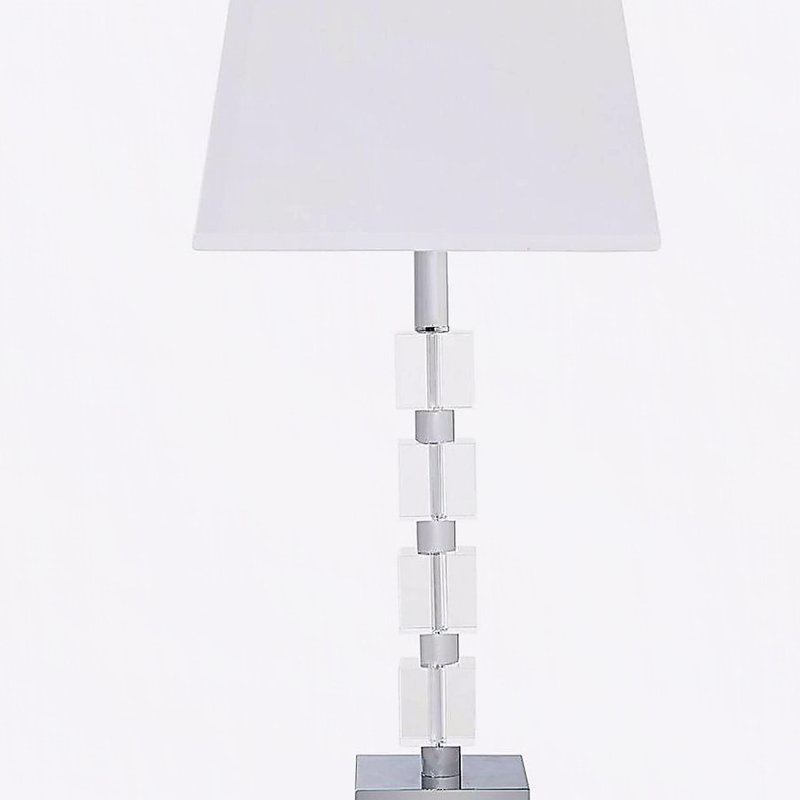 25" Wendi Glam Crystal Cube Ice Table Lamp