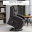 Fauteuil relevable, fauteuil inclinable en cuir PU avec poches latérales, brun-789587031