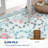 Farmhouse Floral Rug Washable Rug Non Slip Modern Scalloped Carpet, Soft Non Shedding Indoor Carpet, Low Pile Thin Foldable Printed Mat-72214497