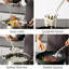 Ensemble d'ustensiles de cuisine en acier inoxydable 18/8 de qualité supérieure - Outils de cuisine 8 pièces avec cuillère rainurée, louche, spatule, presse-purée et plus encore - lavable au lave-vaisselle, conception ergonomique pour une cuisson po