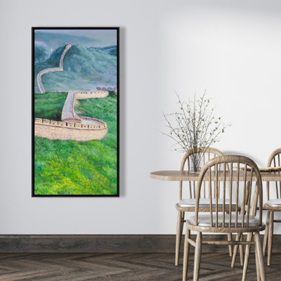 Great wall of china - 24"x48" Framed canvas